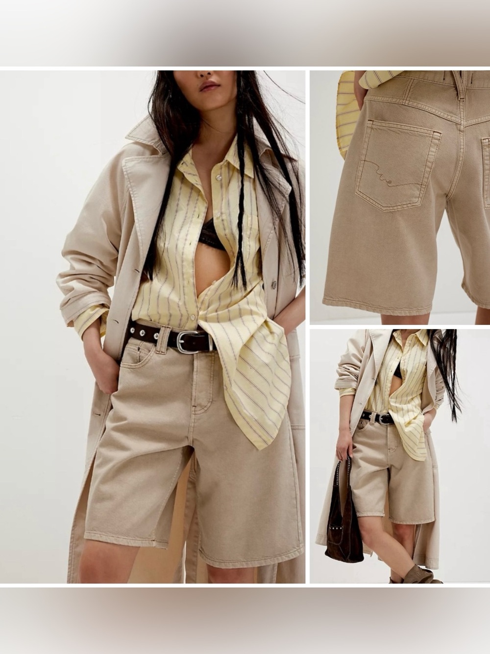NWT Free People We The Free Montana Shorts - khaki tan - 25, 30